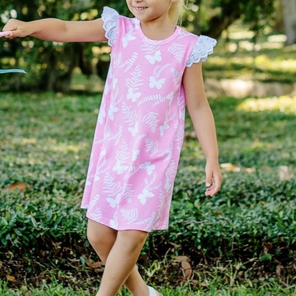 TBBC The Beaufort Bonnet Company Girl Sleeveless Polly Play Dress - Eyele Sz 11 - Picture 3 of 6
